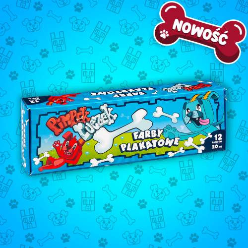 Farby Plakatowe Luczek i Pimpek - 12 kolorów