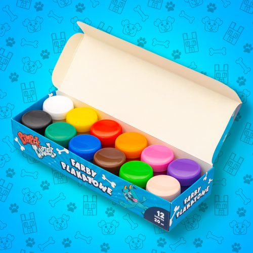 Farby Plakatowe Luczek i Pimpek - 12 kolorów