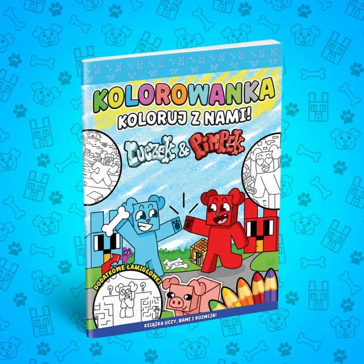 Kolorowanka z łamigłówkami - Luczek