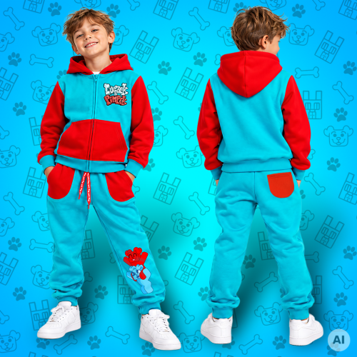 Zestaw! Bluza rozpinana + spodnie Luczek i Pimpek